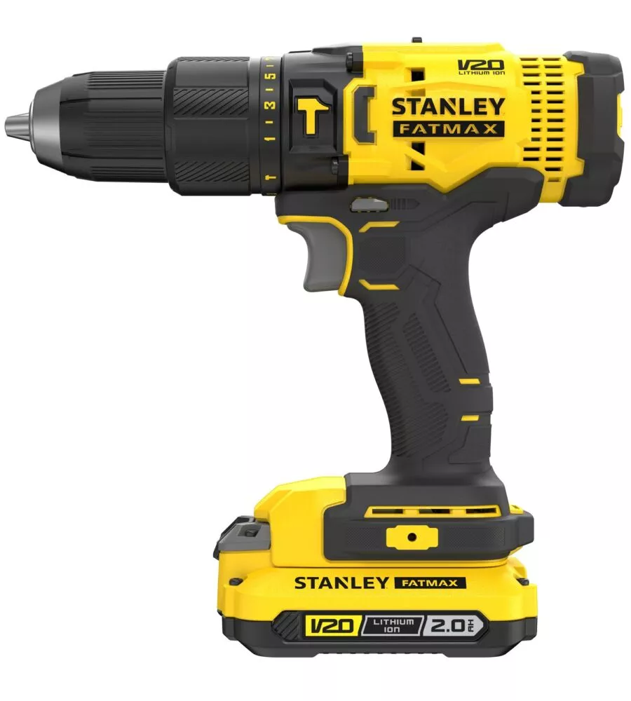 KIT VALIGETTA TRAPANO AVVITATORE A PERCUSSIONE A BATTERIA STANLEY FATMAX "SFMCD711D22-QW" 2 BATTERIE 18V 2AH