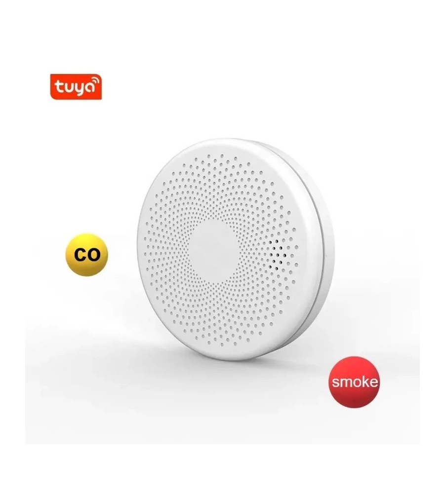 RILEVATORE DI MONOSSIDO DI CARBONIO E FUMO "SMART TUYA" CON CONTROLLO WI-FI