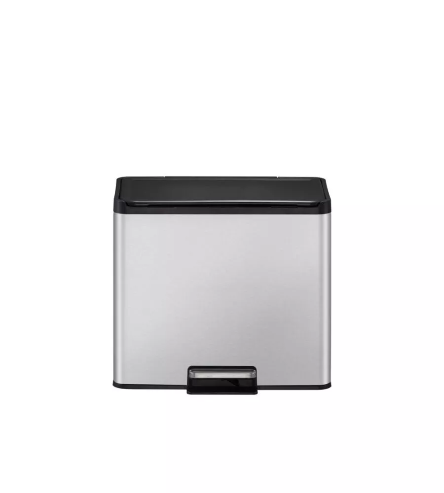 PATTUMIERA A PEDALE EKO "ESSENTIAL" IN ACCIAIO INOX SILVER 20+9 L