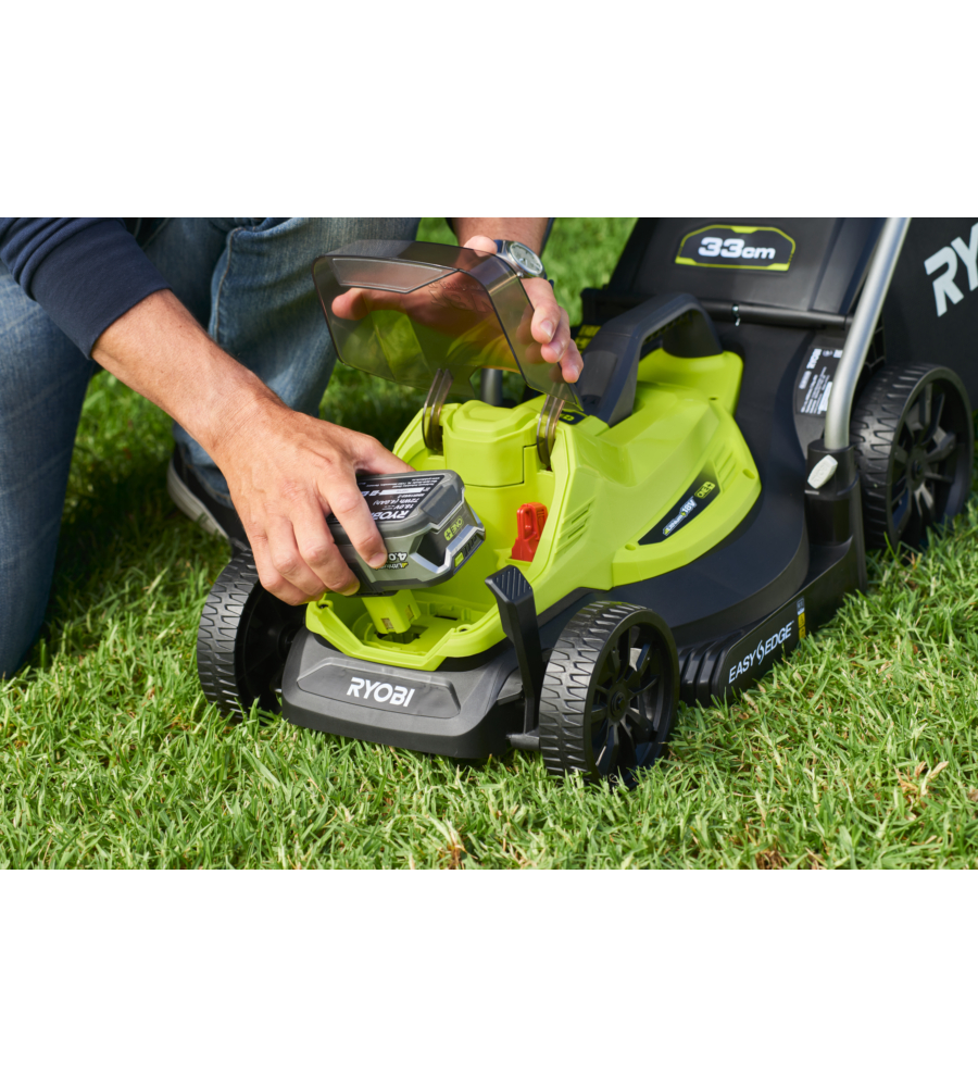 KIT TAGLIAERBA E TAGLIABORDI A BATTERIA RYOBI "RLM1833BLT1825M" TAGLIO 33CM 18V, BATTERIA 4AH INCLUSA
