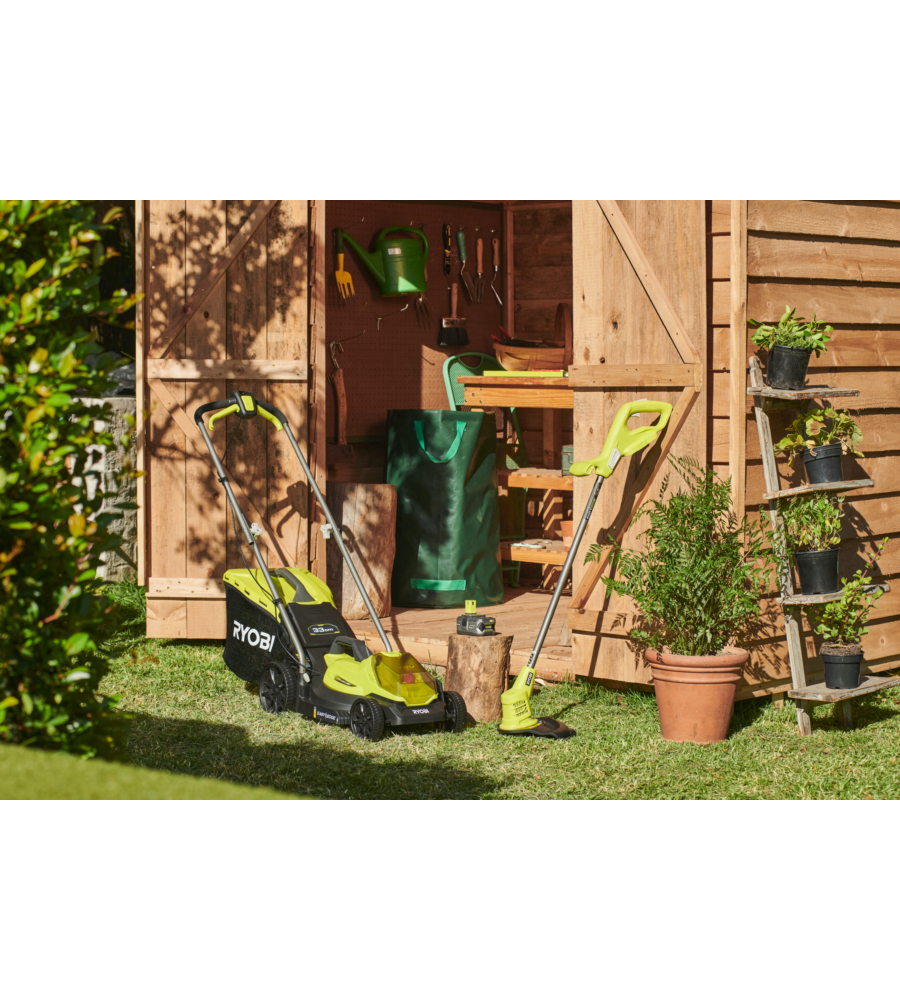 KIT TAGLIAERBA E TAGLIABORDI A BATTERIA RYOBI "RLM1833BLT1825M" TAGLIO 33CM 18V, BATTERIA 4AH INCLUSA