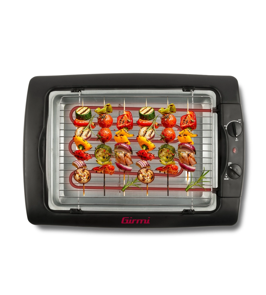 BARBECUE ELETTRICO CON PIEDISTALLO E GRIGLIA 34X24,5 CM