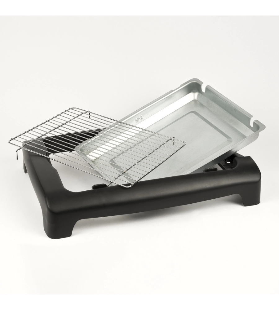BARBECUE ELETTRICO CON PIEDISTALLO E GRIGLIA 34X24,5 CM