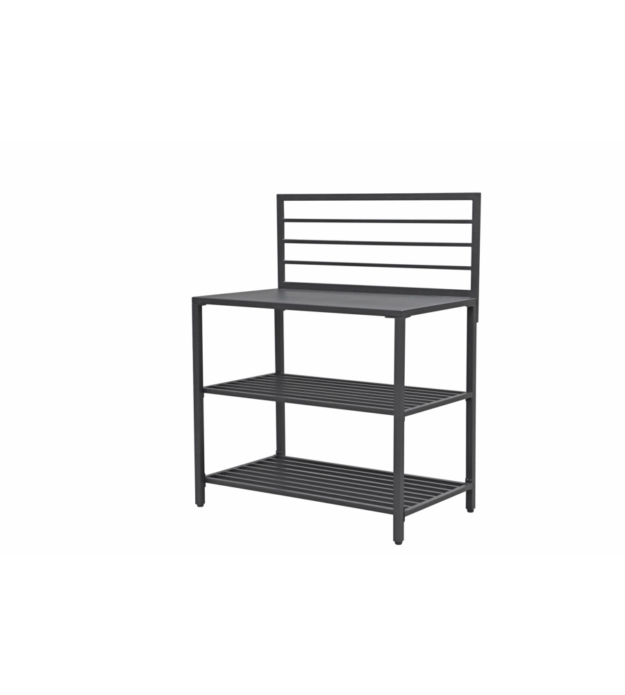 CUCINA DA ESTERNO MODULARE OMPAGRILL "MODULO 1" IN ALLUMINIO NERO 61,5X100X130 CM