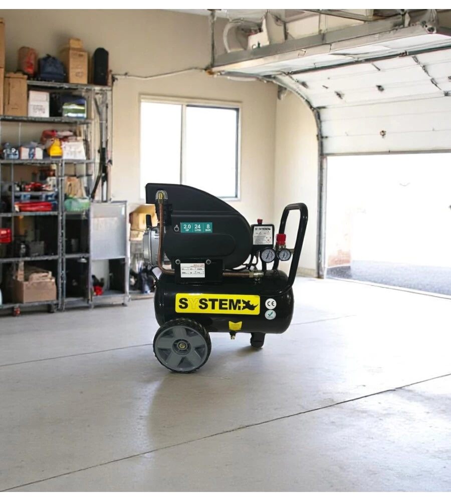 COMPRESSORE ARIA LUBRIFICATO SYSTEM+ 24L 2 HP
