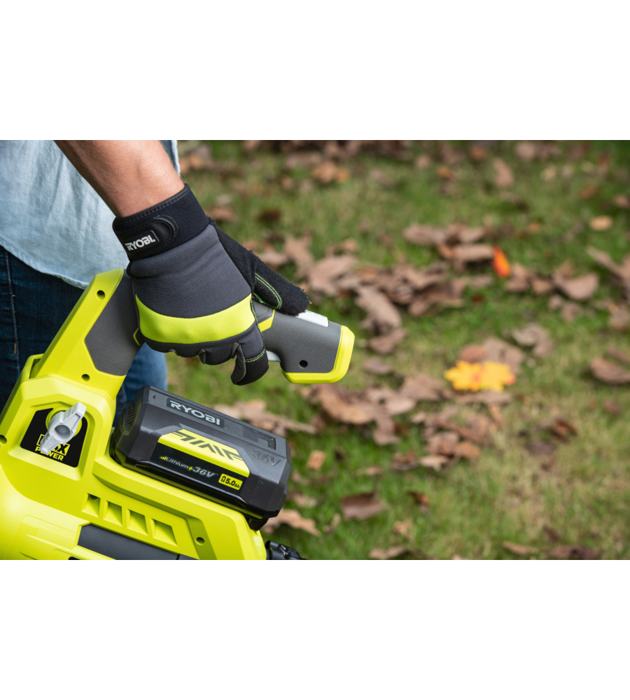 OUTLET - USATO PER PROVA - SOFFIATORE A BATTERIA CON TURBINA JET RYOBI "RY36BLA-0" SOLO CORPO MACCHINA 36V