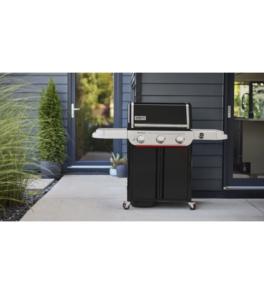 BARBECUE A GAS WEBER "GENESIS E-325" NERO 3 BRUCIATORI