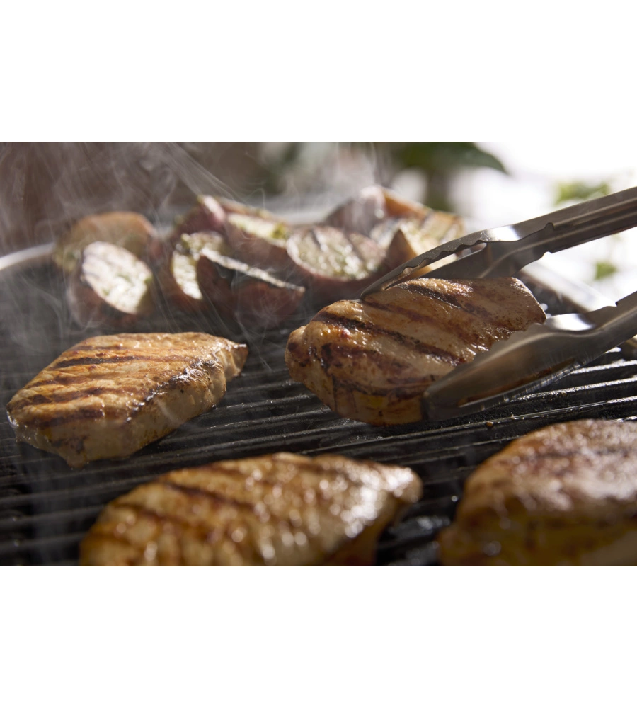 BARBECUE ELETTRICO WEBER "LUMIN COMPACT SMART" NERO CON GRIGLIA 43X28 CM