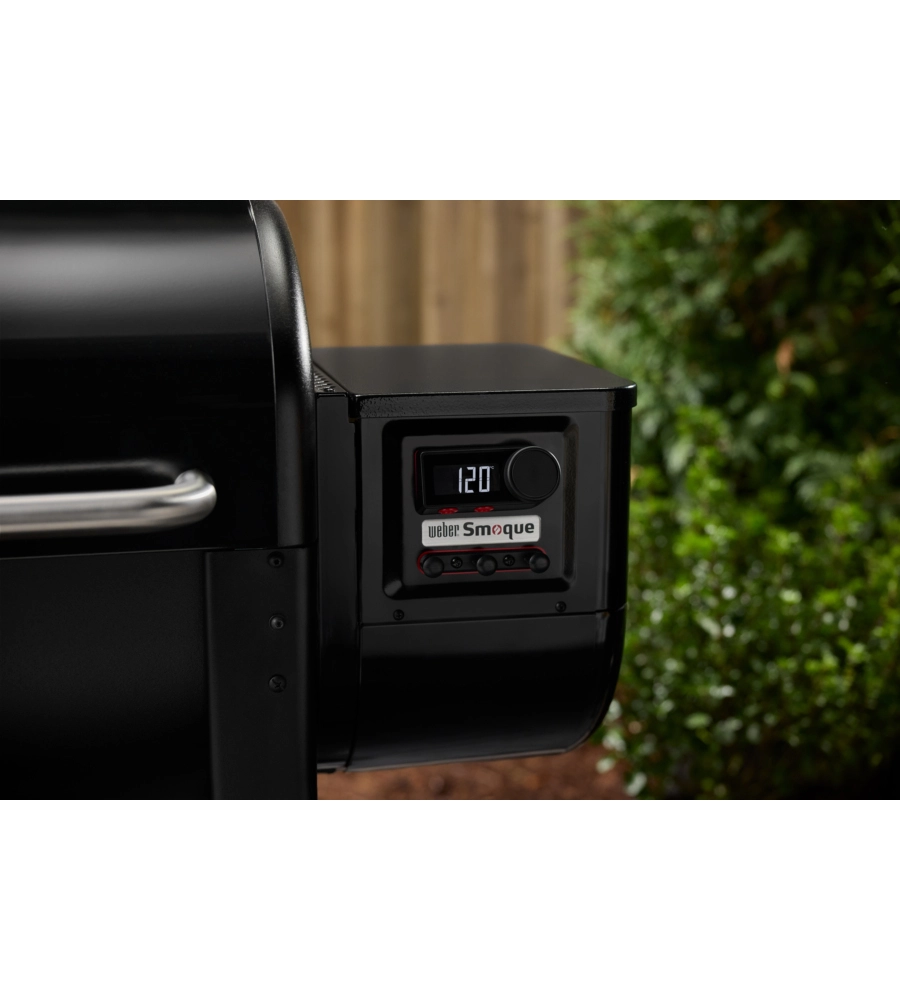 BARBECUE A PELLET WEBER "SMOQUE" NERO CON GRIGLIA 56X45 CM