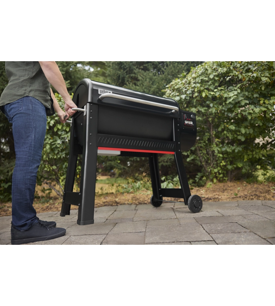 BARBECUE A PELLET WEBER "SMOQUE XL" NERO CON GRIGLIA 86X45 CM