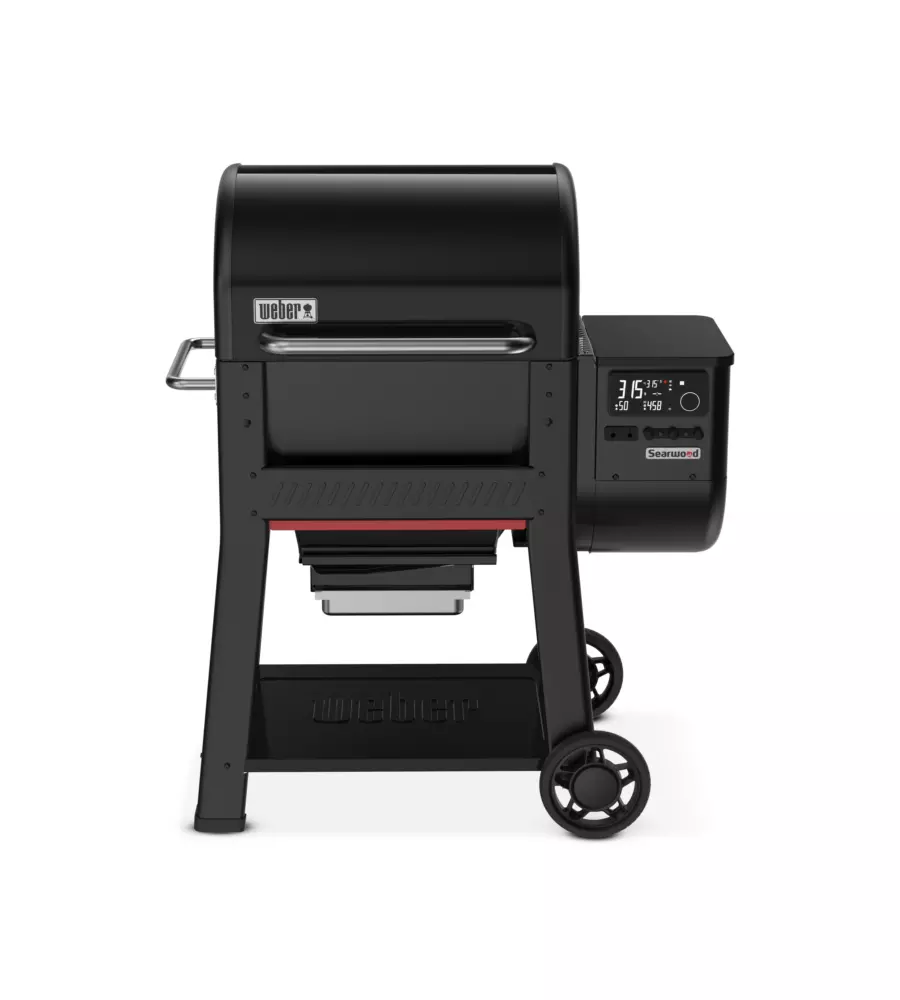 BARBECUE A PELLET WEBER "SEARWOOD" NERO CON GRIGLIA 61X45 CM
