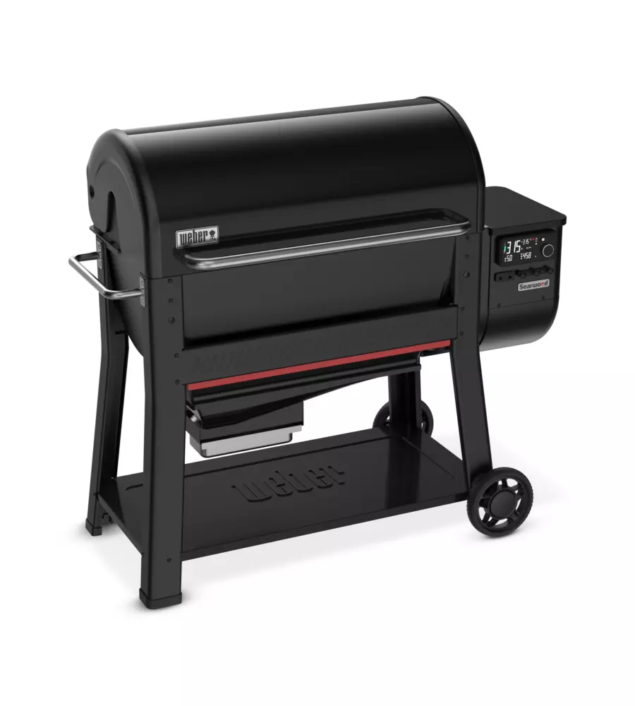 BARBECUE A PELLET WEBER "SEARWOOD XL" NERO CON GRIGLIA 91X45 CM