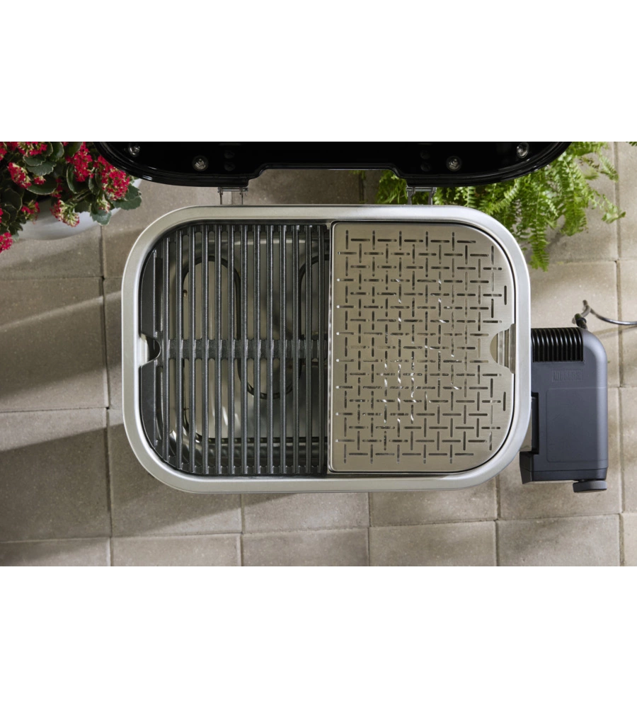 BARBECUE ELETTRICO WEBER "LUMIN SMART BLACK" NERO CON GRIGLIA 49X33 CM