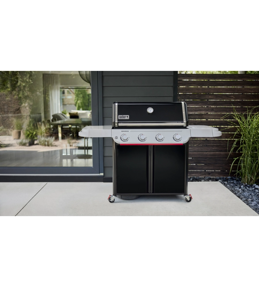 BARBECUE A GAS WEBER "GENESIS E-415" NERO 4 BRUCIATORI