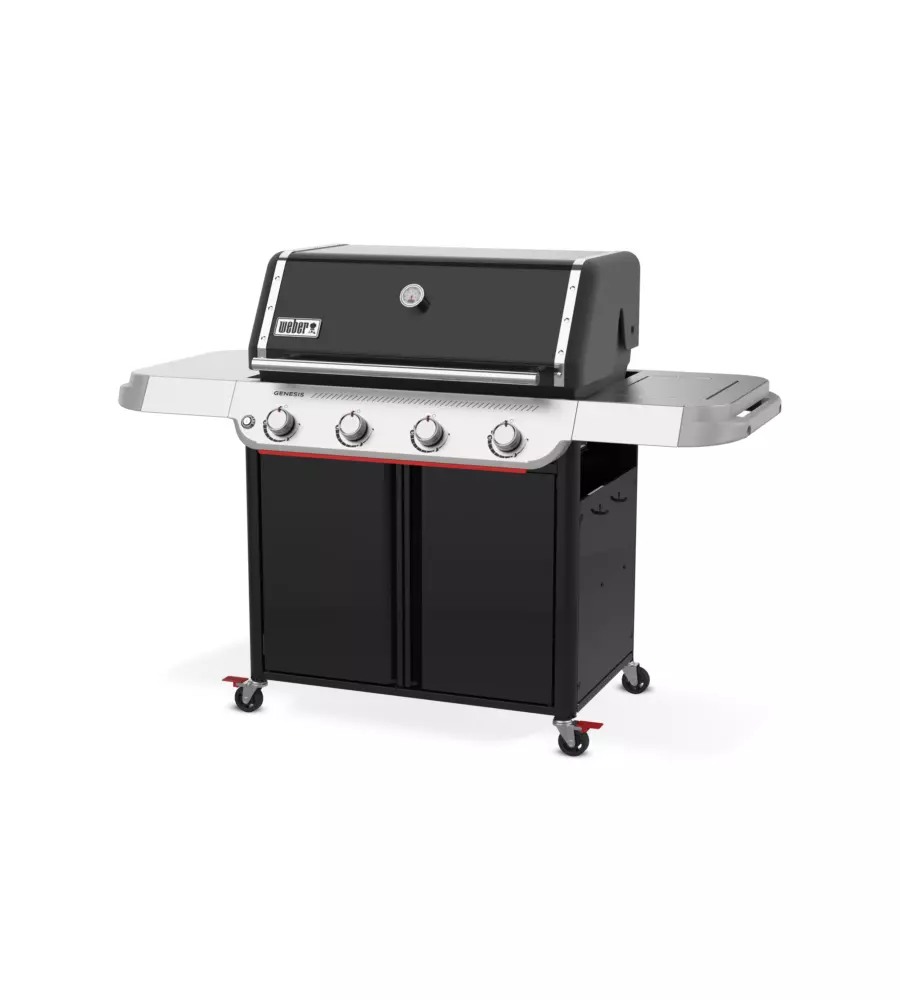 BARBECUE A GAS WEBER "GENESIS E-415" NERO 4 BRUCIATORI