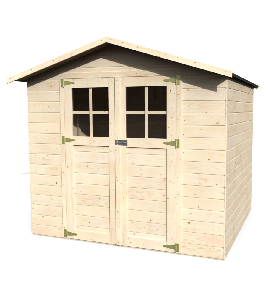 CASETTA IN LEGNO DA GIARDINO DECOR ET JARDIN "LODE" IN ABETE BIANCO NORDICO 229X202X199 CM