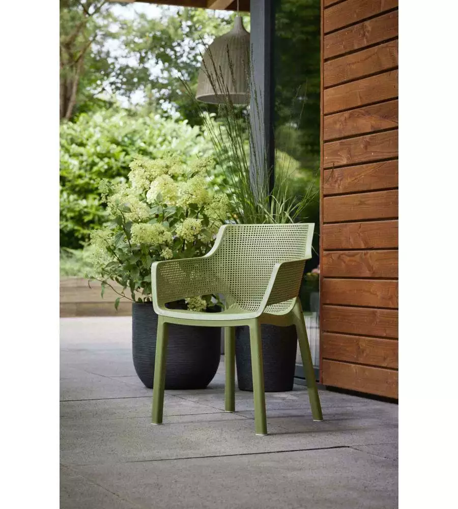 SET 6 SEDIE IMPILABILI KETER "ELISA" IN POLIPROPILENE 2 VERDE, 2 ROSSO, 2 GIALLO 61X54,5X79 CM