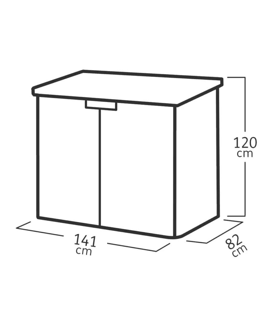 COPRIBIDONE O PORTATTREZZI KETER "STORE IT OUT DARWIN" IN RESINA MARRONE 141X82X120 CM