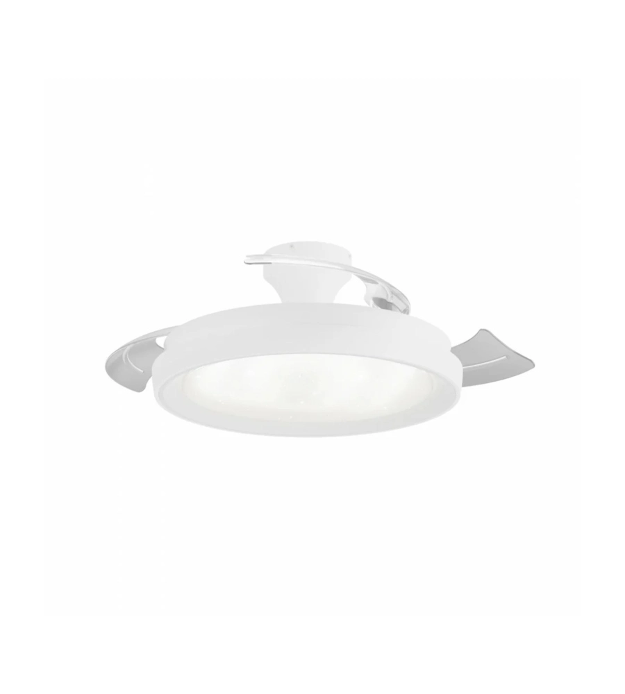 LAMPADA VENTILATORE LED PHILIPS "BLISS" BIANCO EFFETTO CIELO STELLATO 35+28W