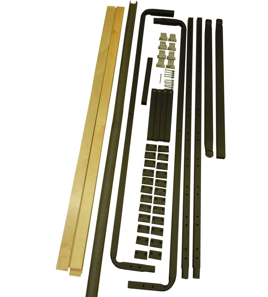 RETE MATRIMONIALE CON GAMBE IN KIT CON 12 DOGHE 160X190 CM