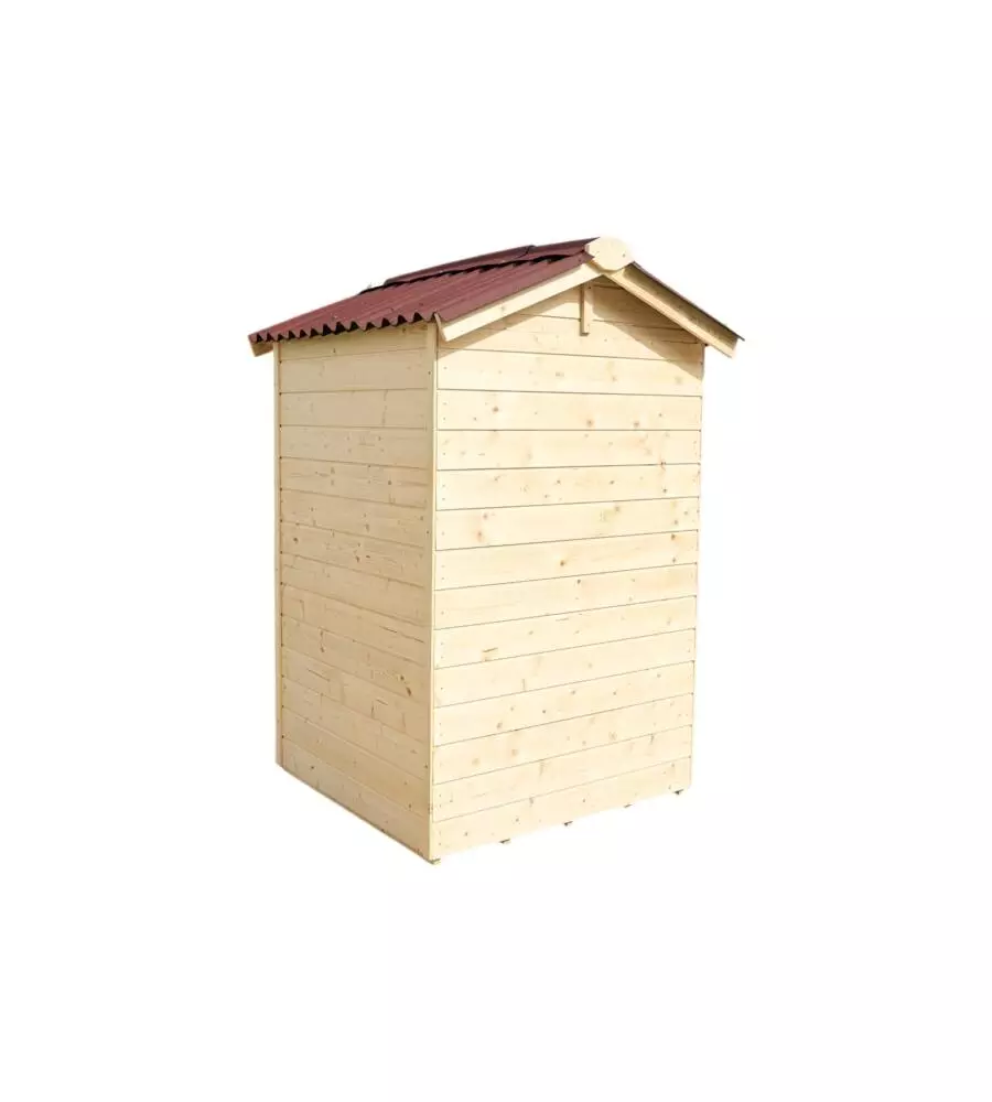 CASETTA IN LEGNO DA GIARDINO HABRITA "EDEN" IN ABETE ROSSO MASSICCIO 136X146X203 CM