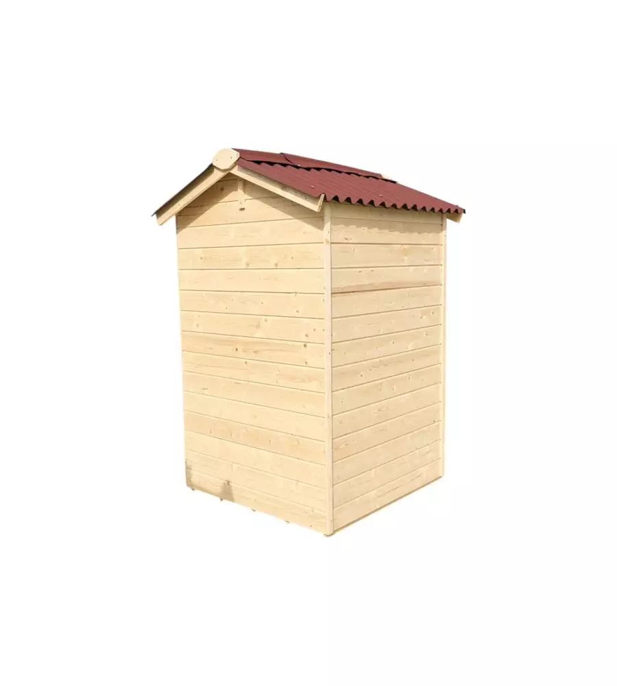 CASETTA IN LEGNO DA GIARDINO HABRITA "EDEN" IN ABETE ROSSO MASSICCIO 136X146X203 CM