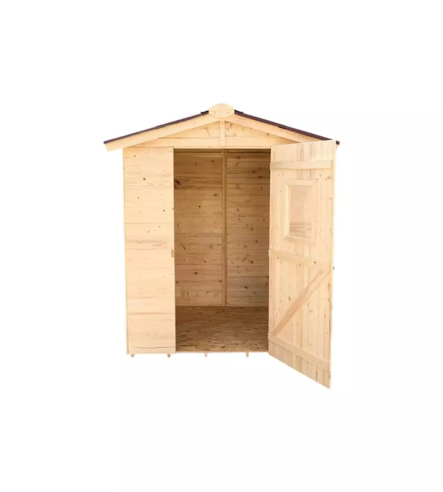 CASETTA IN LEGNO DA GIARDINO HABRITA "EDEN" IN ABETE ROSSO MASSICCIO 180X187X204 CM