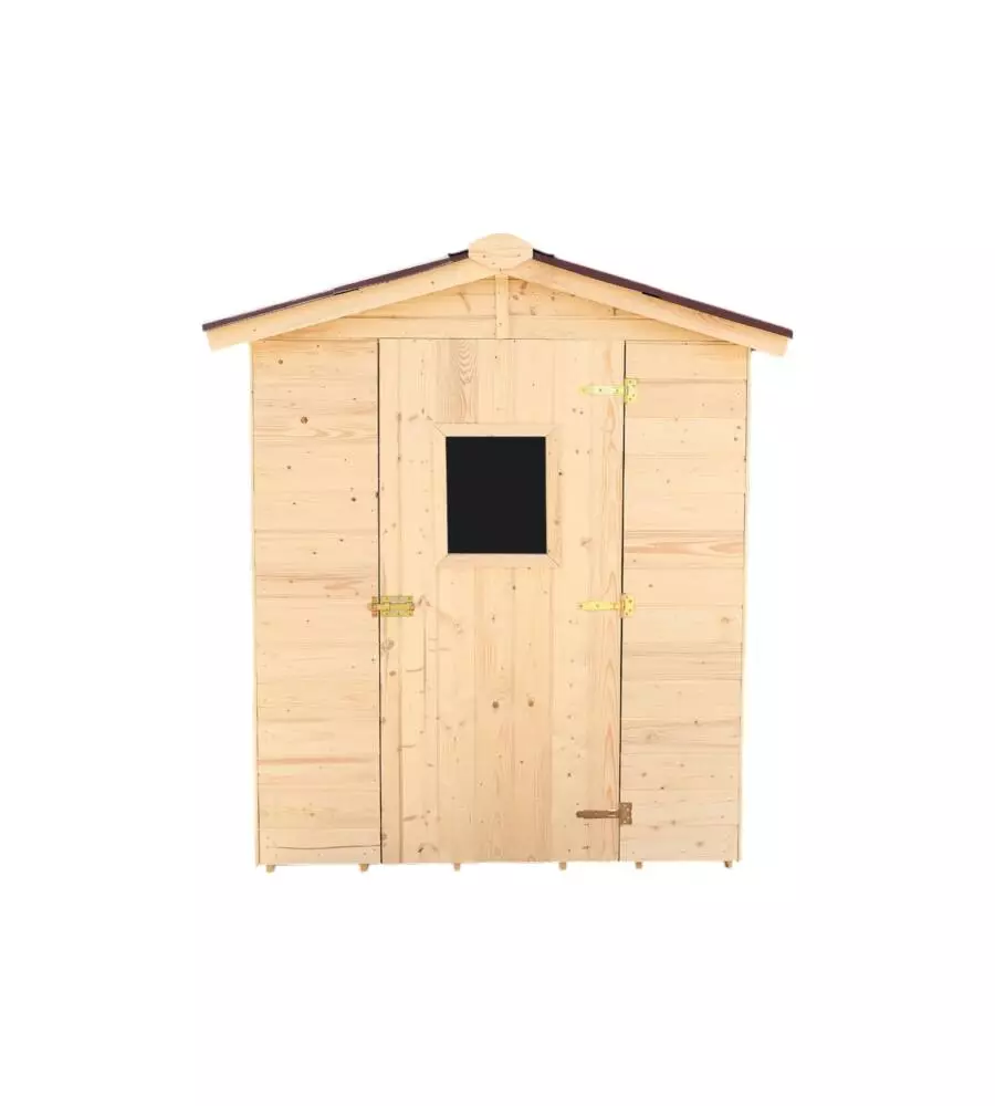 CASETTA IN LEGNO DA GIARDINO HABRITA "EDEN" IN ABETE ROSSO MASSICCIO 180X187X204 CM