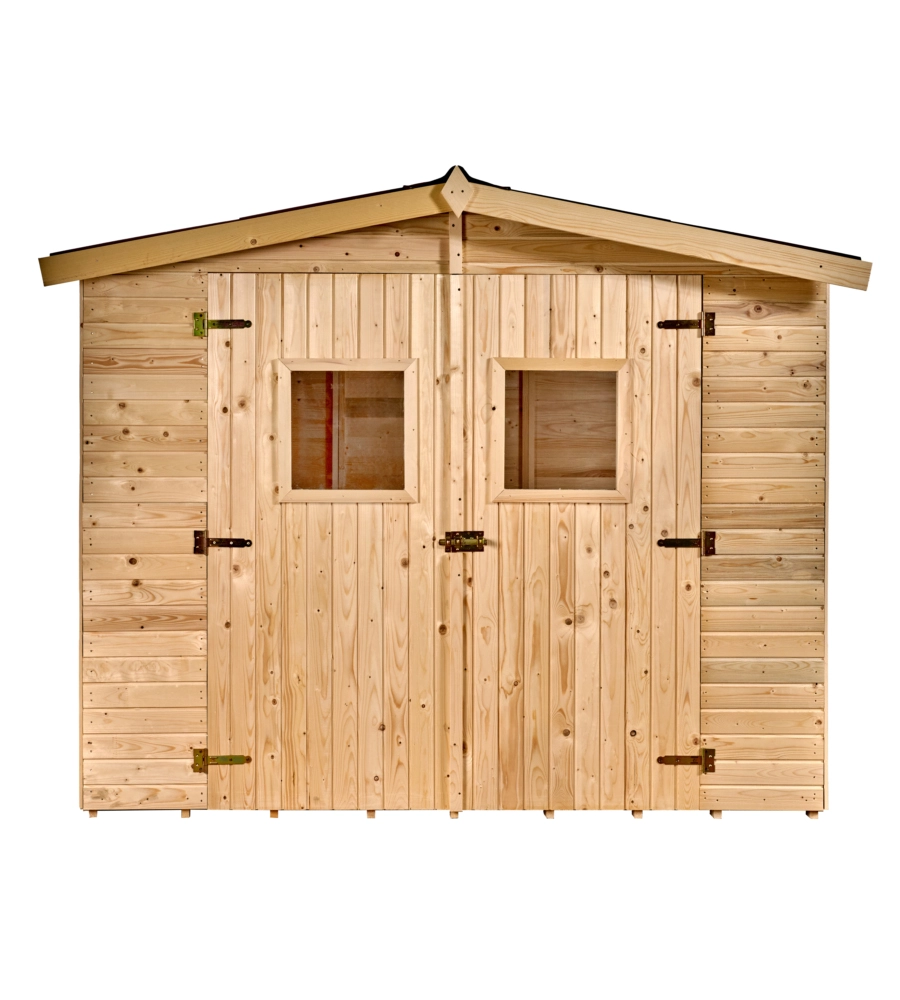 CASETTA IN LEGNO DA GIARDINO HABRITA "EDEN" IN ABETE ROSSO MASSICCIO 270X187X210 CM