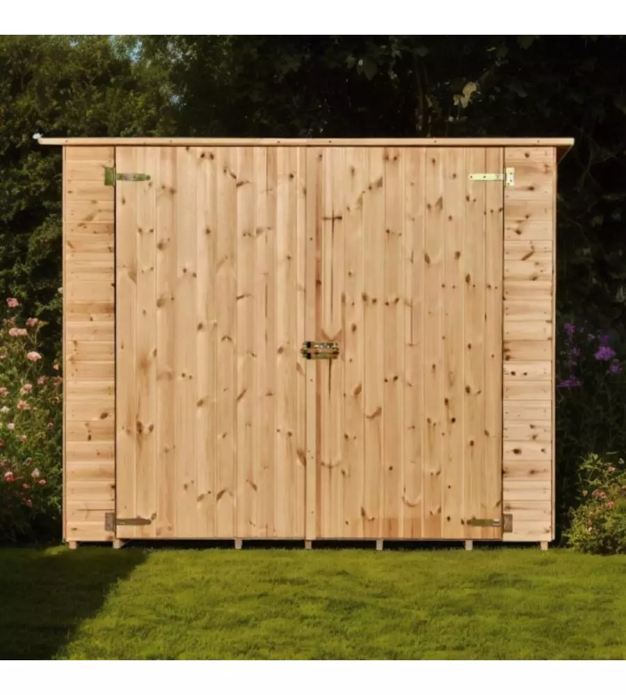 CASETTA IN LEGNO DA GIARDINO HABRITA "EDEN" IN ABETE ROSSO MASSICCIO 220X125X162 CM