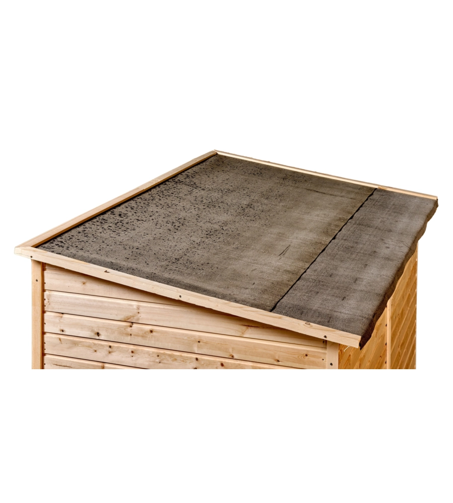 CASETTA IN LEGNO DA GIARDINO HABRITA "EDEN" IN ABETE ROSSO MASSICCIO 220X125X162 CM