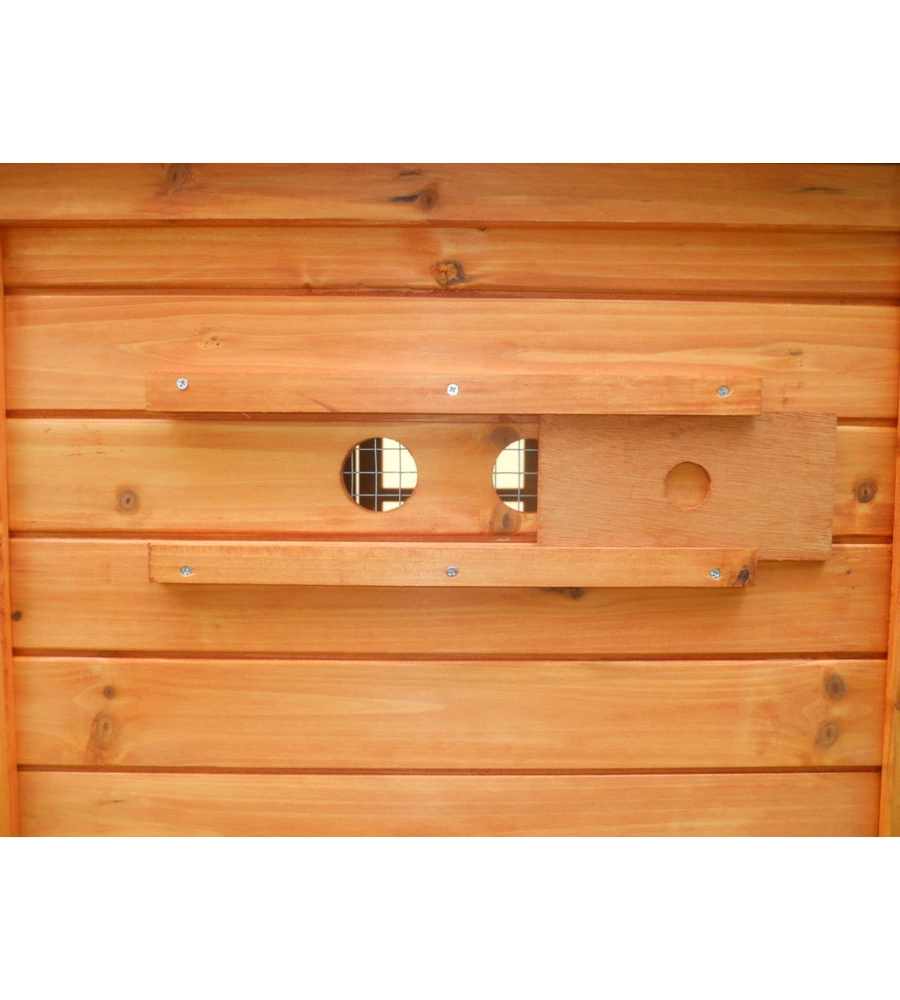 CASETTA POLLAIO PER GALLINE IN LEGNO HABRITA "PO 2070" 198X75X103 CM