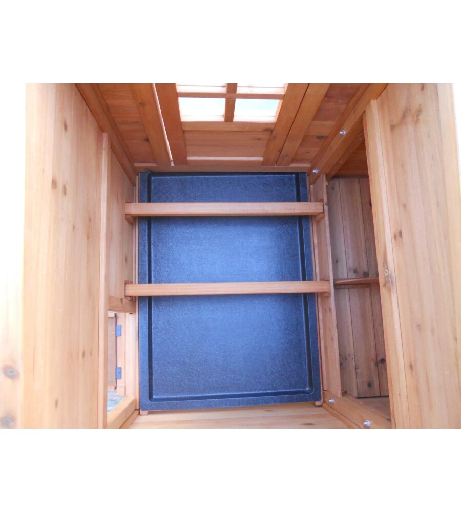 CASETTA POLLAIO PER GALLINE HABRITA "PO 2309" IN LEGNO 227X94X151 CM