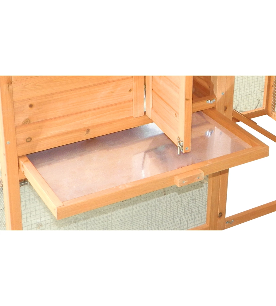 CASETTA POLLAIO PER GALLINE HABRITA "PO 2309" IN LEGNO 227X94X151 CM