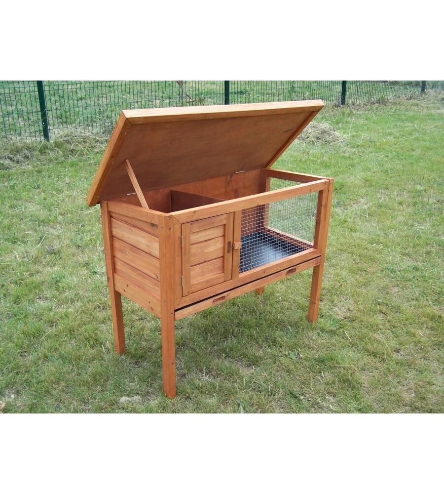 CONIGLIERA DA ESTERNO IN LEGNO HABRITA "CL 1007" 91,5X45X70 CM