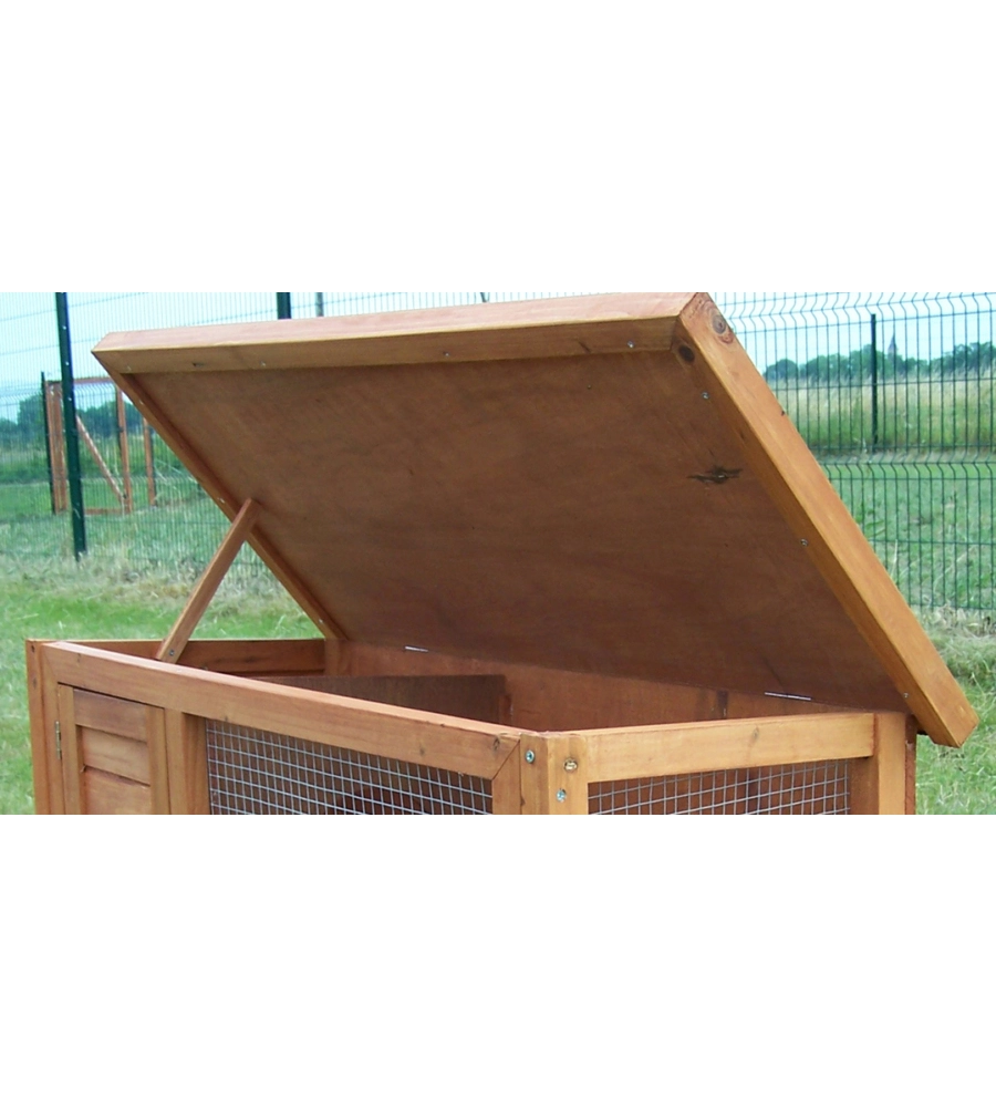 CONIGLIERA DA ESTERNO IN LEGNO HABRITA "CL 1007" 91,5X45X70 CM