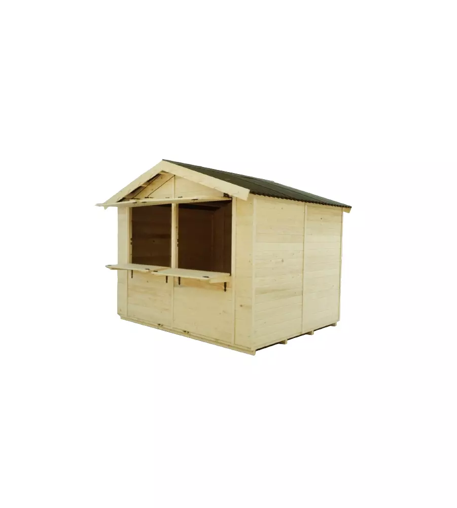 CHIOSCO IN LEGNO DA ESTERNO HABRITA "SYLVA 3624" 375x274x240 CM