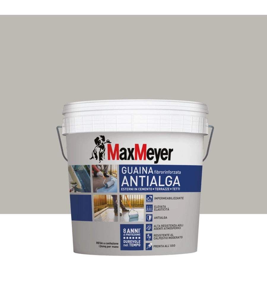 PITTURA GUAINA ANTIALGA PLUS MAX MEYER GRIGIO 4 LT