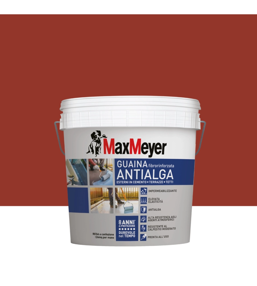PITTURA GUAINA ANTIALGA PLUS MAX MEYER ROSSO 4 LT