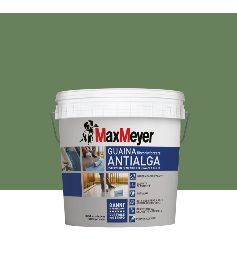 PITTURA GUAINA ANTIALGA PLUS MAX MEYER VERDE 4 LT