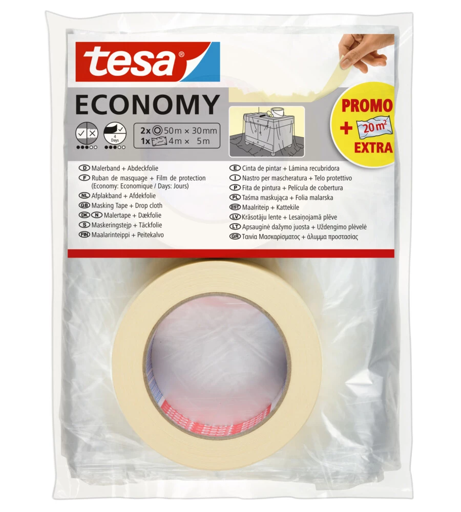 NASTRO PER MASCHERATURA MULTIUSO TESA "ECONOMY" 5 M X 30 MM