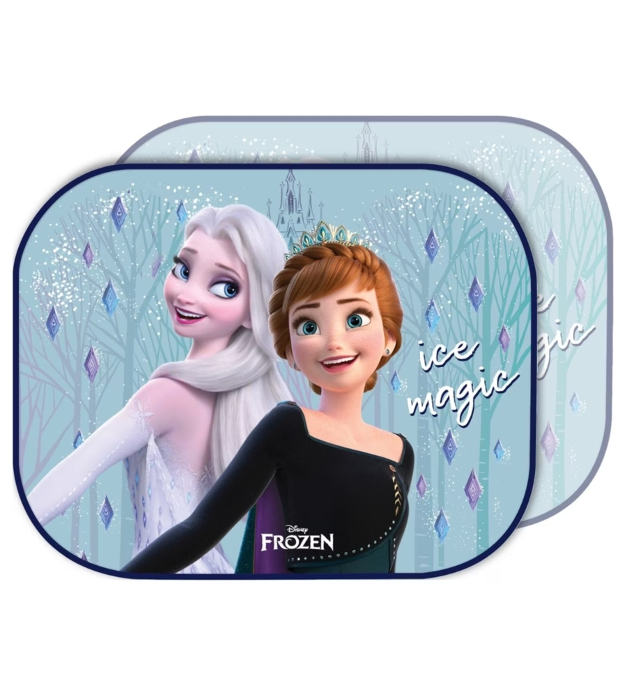 COPPIA TENDINE AUTO LATERALI "DISNEY FROZEN ICE" 44X35 CM