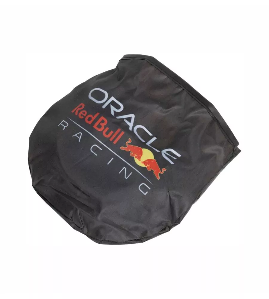 COPPIA TENDINE LATERALI AUTO REDBULL "POWERBAR" NERO E ROSSO