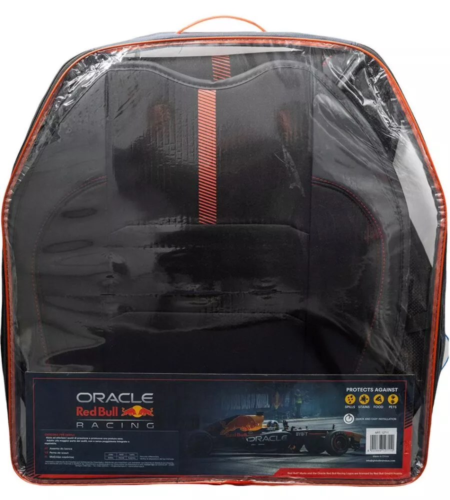 COPRISEDILE AUTO REDBULL "POWERBAR II" NERO E ROSSO