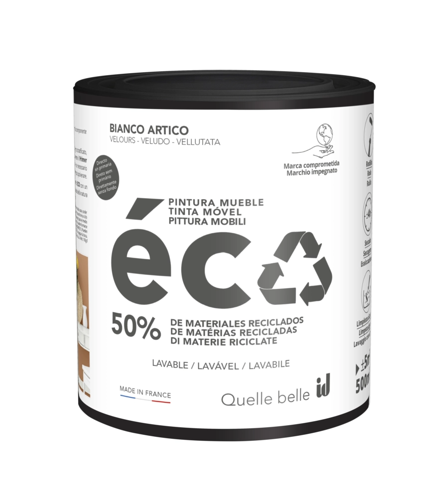PITTURA PER RESTAURO LEGNO MOBILI "ECO MOBILI" BIANCO ARTICO 500 ML