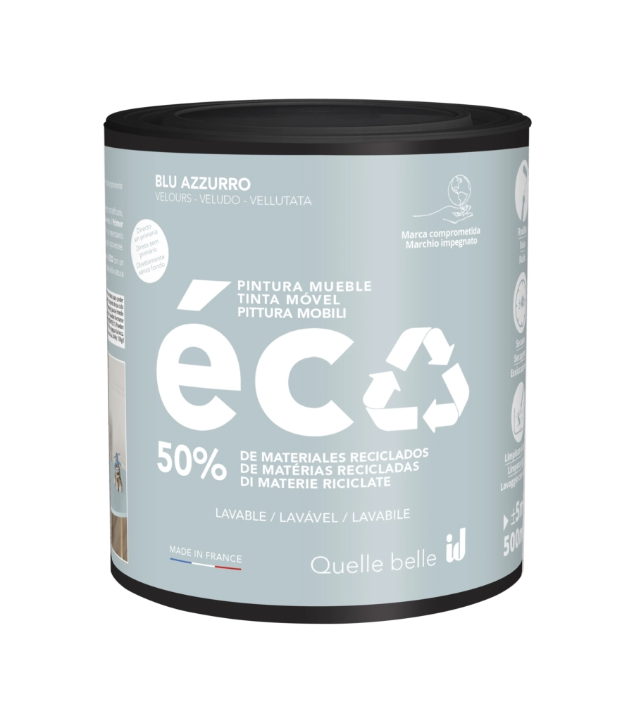 PITTURA PER RESTAURO LEGNO MOBILI "ECO MOBILI" BLU SPRUZZO 500 ML