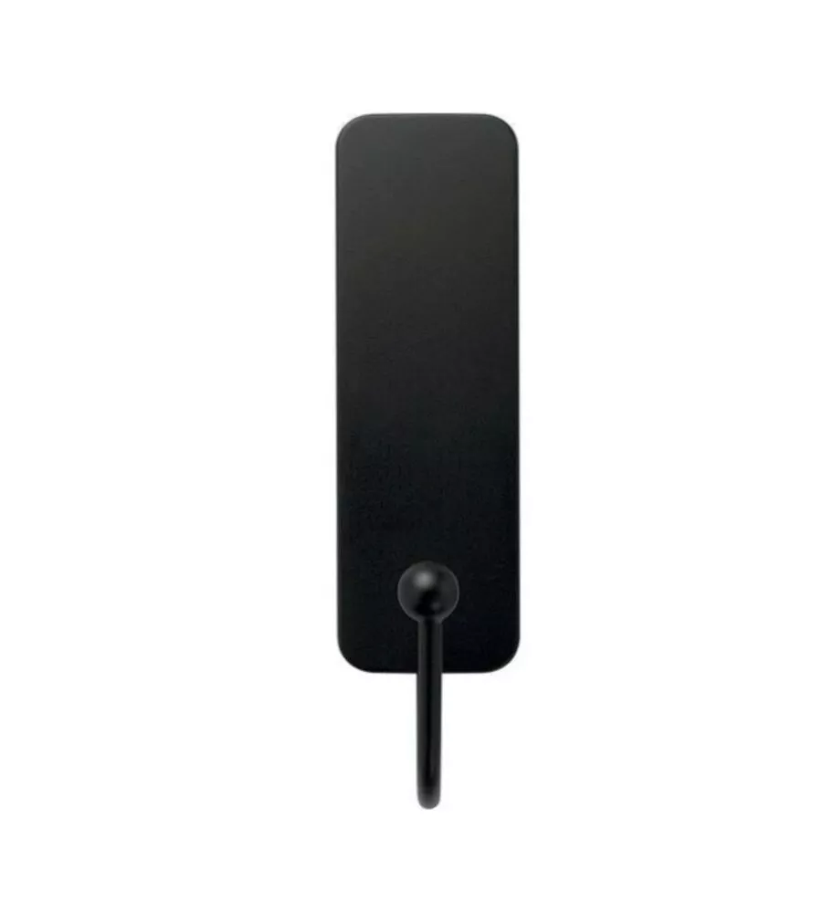 GANCIO DA BAGNO A PARETE NERO OPACO