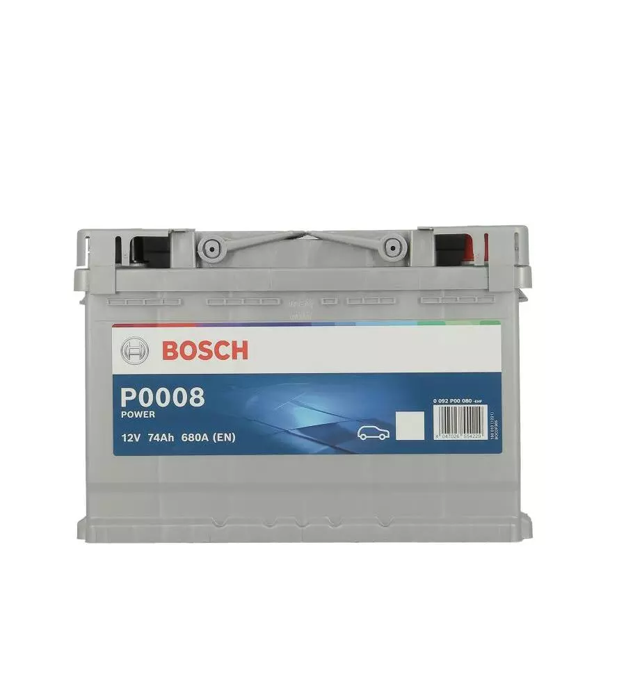 BATTERIA AUTO BOSCH "P0008" 74AH DX