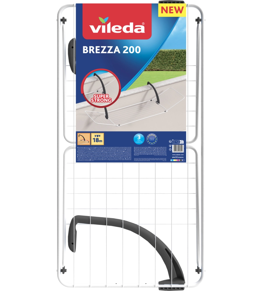 STENDIBIANCHERIA DA BALCONE "BREZZA" VILEDA NERO 18 MT