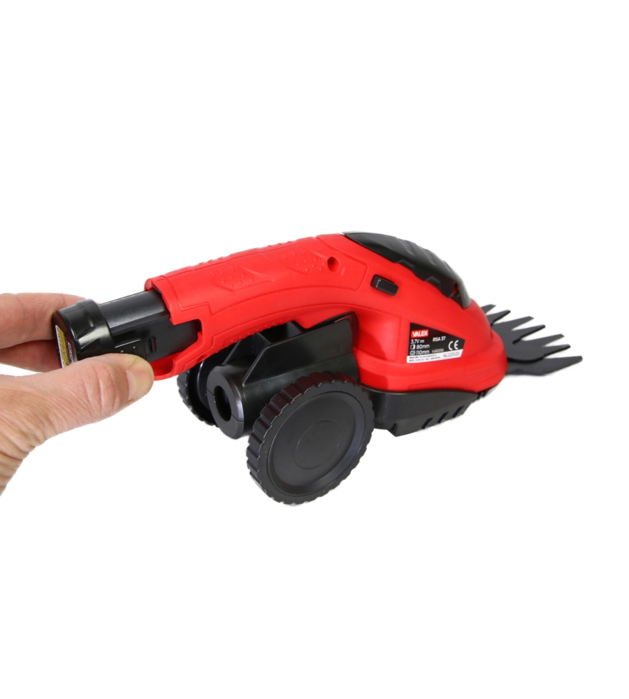 KIT FORBICE PER ERBA A BATTERIA VALEX "RSA37" CON ASTA DI PROLUNGA 3,7V 1,5AH